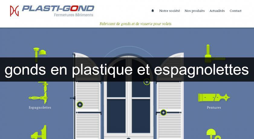 gonds en plastique et espagnolettes gonds en plastique et espagnolettes