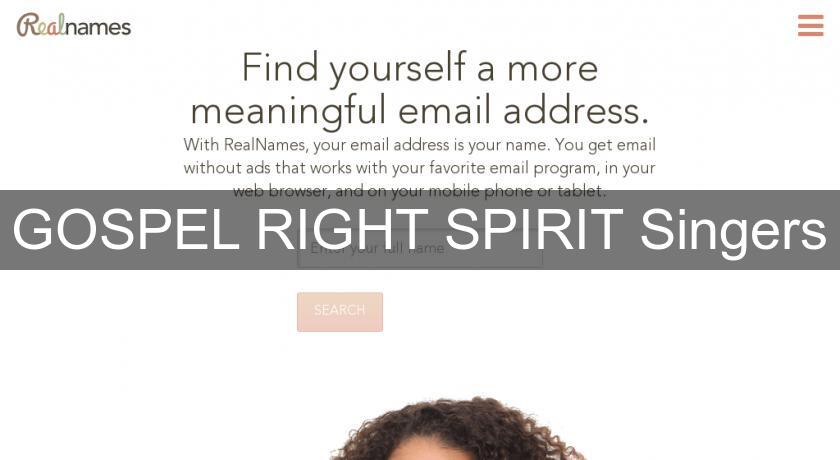 GOSPEL RIGHT SPIRIT Singers GOSPEL RIGHT SPIRIT Singers