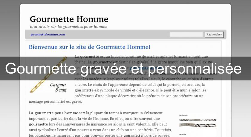 Gourmette gravée et personnalisée Gourmette gravée et personnalisée