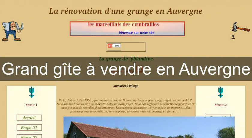 Grand gîte à vendre en Auvergne