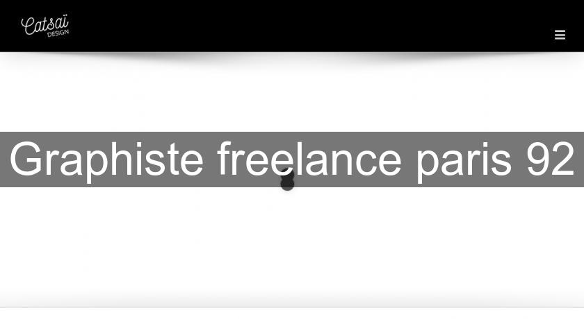 Graphiste freelance paris 92