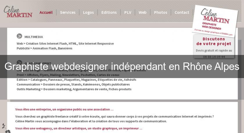 Graphiste webdesigner indépendant en Rhône Alpes Graphiste webdesigner indépendant en Rhône Alpes