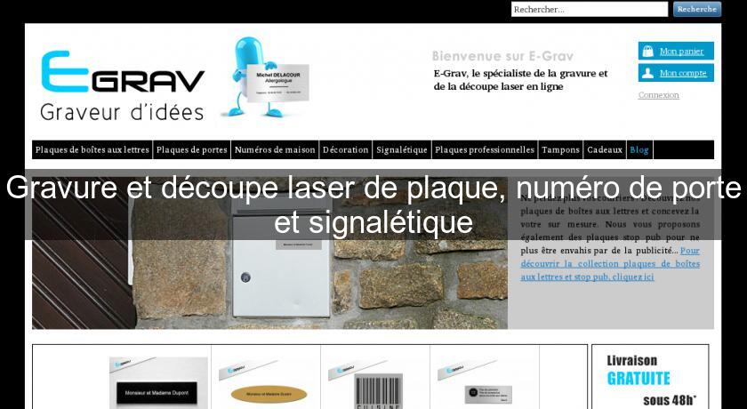 Gravure et découpe laser de plaque, numéro de porte et signalétique Gravure et découpe laser de plaque, numéro de porte et signalétique