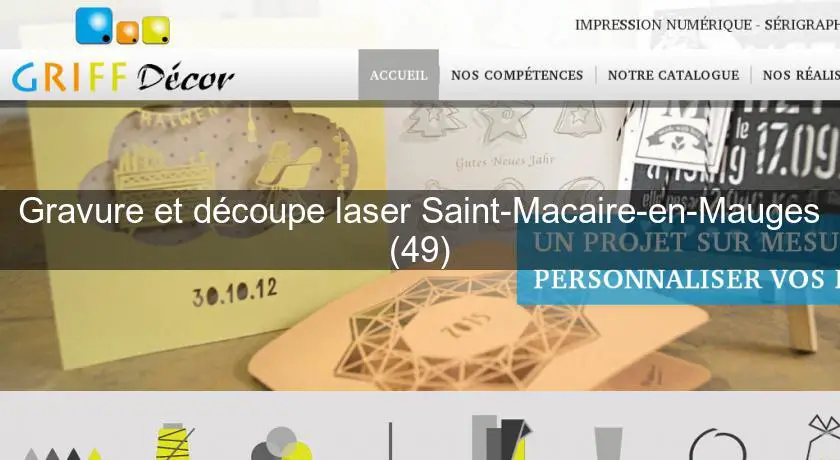 Gravure et découpe laser Saint-Macaire-en-Mauges (49)