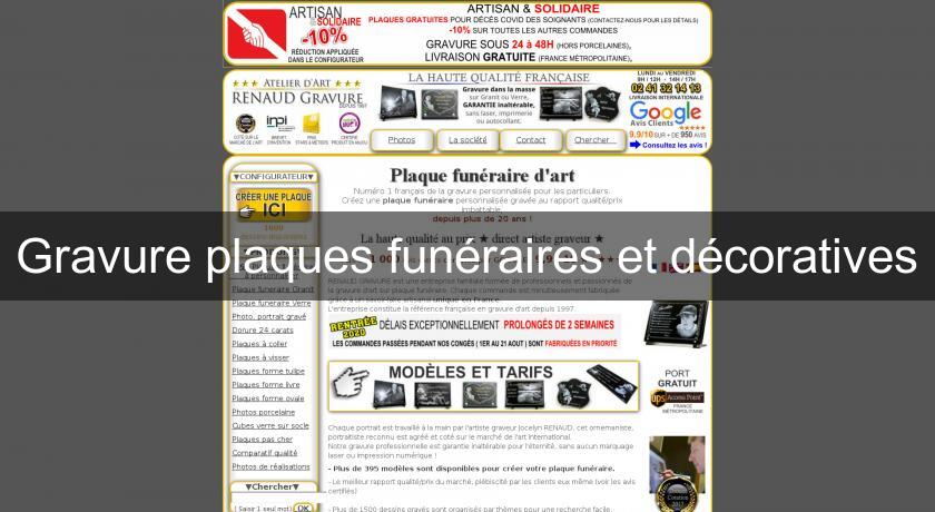 Gravure plaques funéraires et décoratives Gravure plaques funéraires et décoratives
