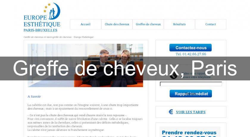 Greffe de cheveux, Paris Greffe de cheveux, Paris