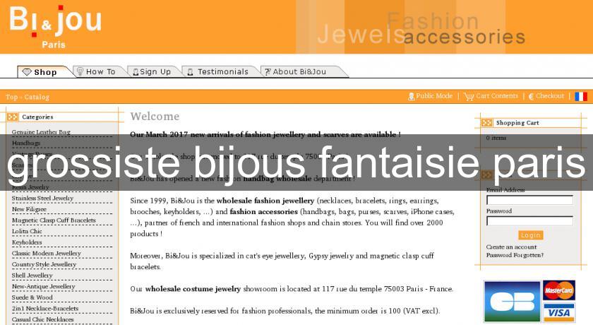 grossiste bijous fantaisie paris