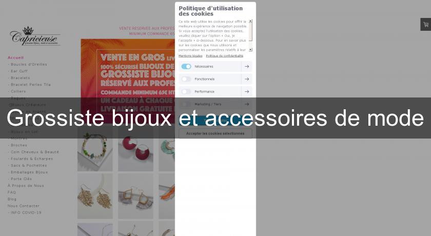 Grossiste bijoux et accessoires de mode