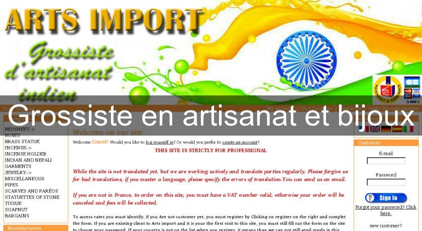 Grossiste en artisanat et bijoux Grossiste en artisanat et bijoux