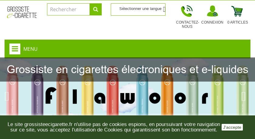 Grossiste en cigarettes électroniques et e-liquides
