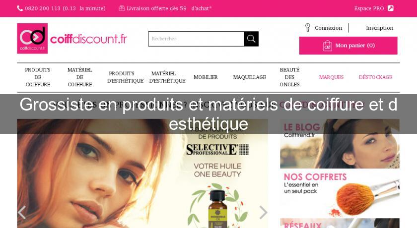 Grossiste en produits et matériels de coiffure et d'esthétique