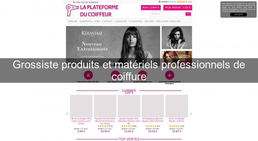 Grossiste produits et matériels professionnels de coiffure