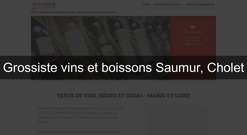 Grossiste vins et boissons Saumur, Cholet