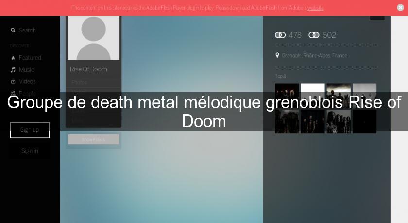 Groupe de death metal mélodique grenoblois Rise of Doom