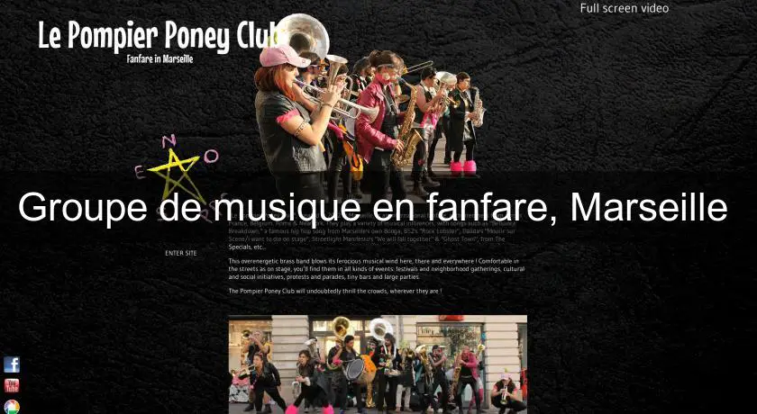 Groupe de musique en fanfare, Marseille 