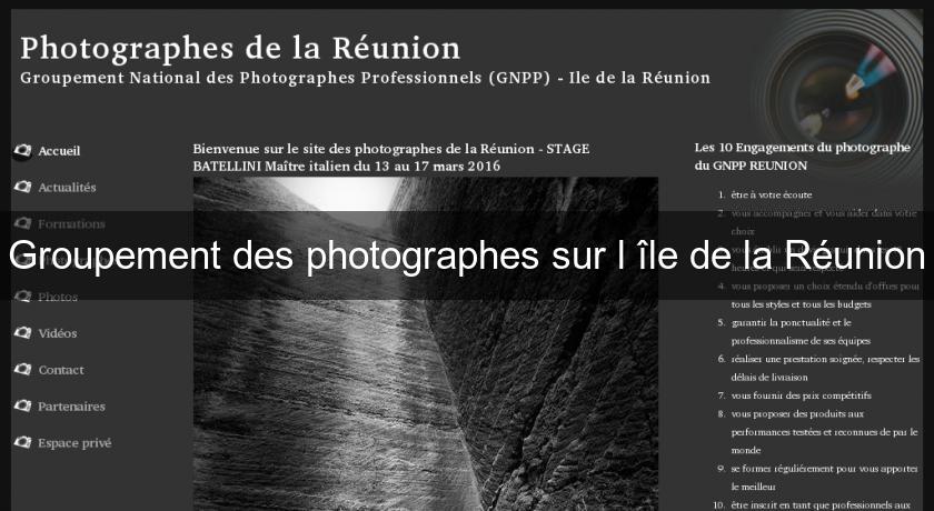 Groupement des photographes sur l'île de la Réunion