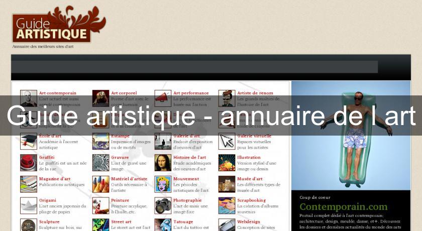 Guide artistique - annuaire de l'art