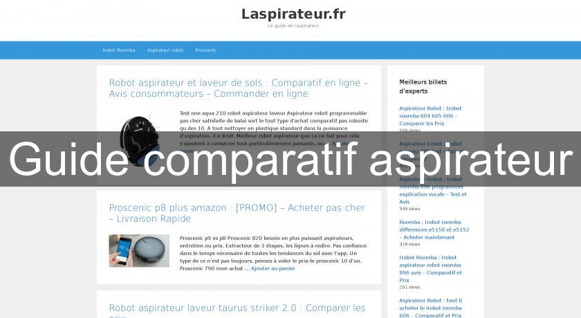 Guide comparatif aspirateur