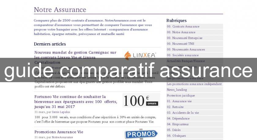 guide comparatif assurance guide comparatif assurance