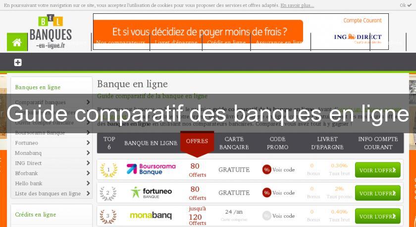 Guide comparatif des banques en ligne Guide comparatif des banques en ligne