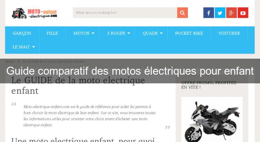 Guide comparatif des motos électriques pour enfant Guide comparatif des motos électriques pour enfant