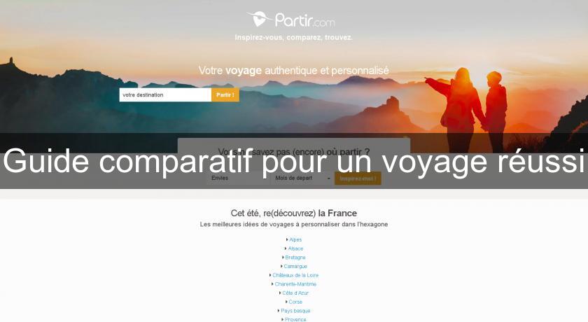 Guide comparatif pour un voyage réussi Guide comparatif pour un voyage réussi