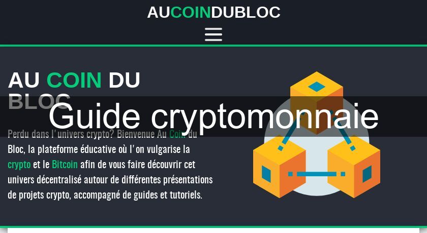 Guide cryptomonnaie Guide cryptomonnaie