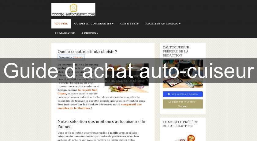 Guide d'achat auto-cuiseur Guide d'achat auto-cuiseur