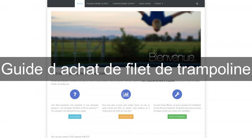 Guide d'achat de filet de trampoline