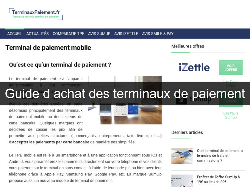 Guide d'achat des terminaux de paiement Guide d'achat des terminaux de paiement