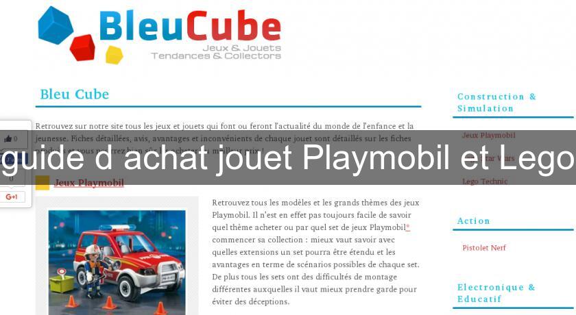 guide d'achat jouet Playmobil et Lego