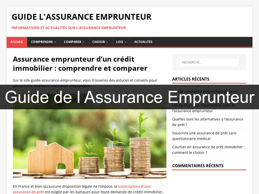 Guide de l'Assurance Emprunteur Guide de l'Assurance Emprunteur