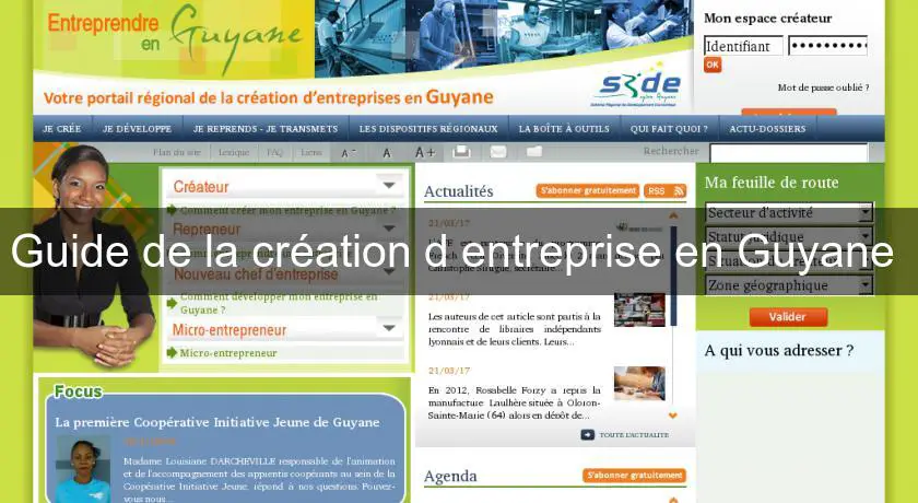 Guide de la création d'entreprise en Guyane 