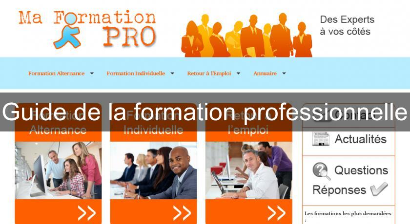 Guide de la formation professionnelle