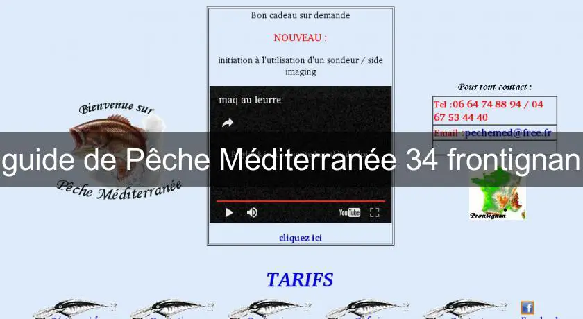guide de Pêche Méditerranée 34 frontignan
