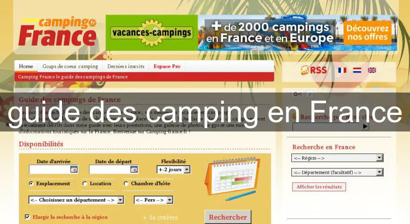 guide des camping en France