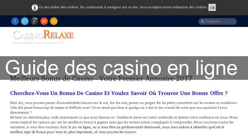 Guide des casino en ligne 