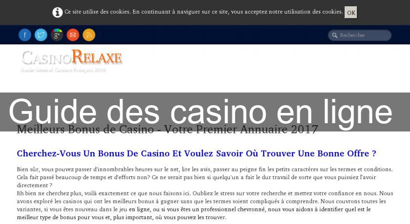 Guide des casino en ligne Guide des casino en ligne