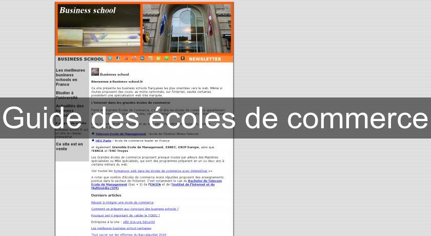Guide des écoles de commerce Guide des écoles de commerce