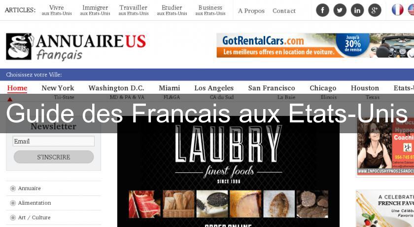 Guide des Francais aux Etats-Unis Guide des Francais aux Etats-Unis