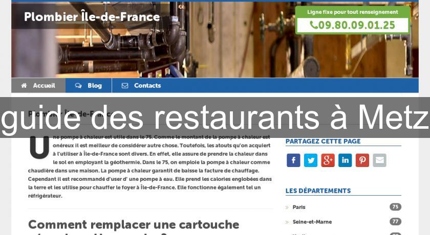 guide des restaurants à Metz guide des restaurants à Metz
