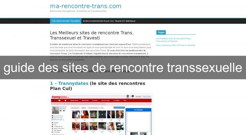 guide des sites de rencontre transsexuelle