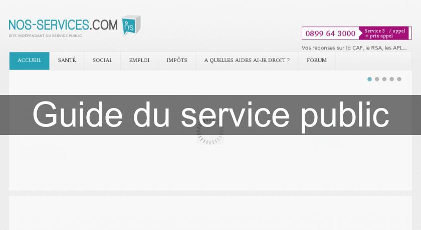 Guide du service public