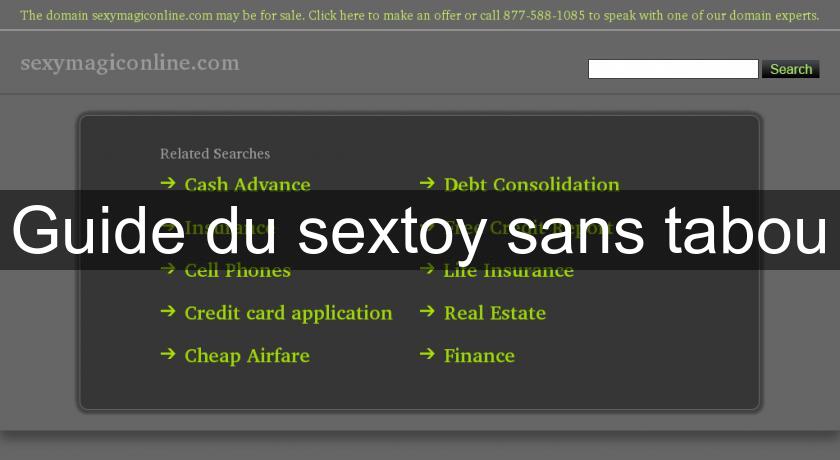 Guide du sextoy sans tabou Guide du sextoy sans tabou