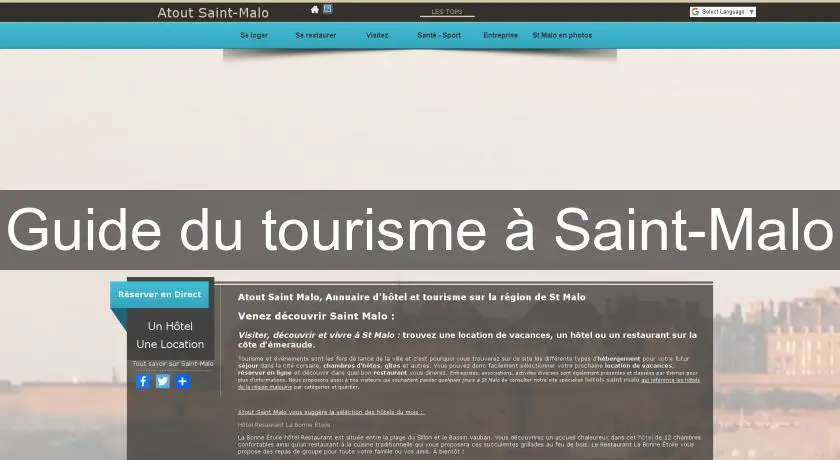 Guide du tourisme à Saint-Malo