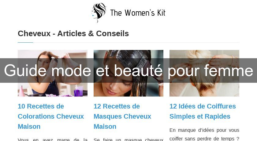 Guide mode et beauté pour femme Guide mode et beauté pour femme