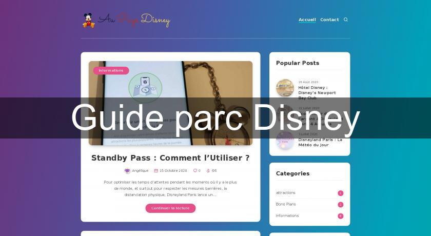 Guide parc Disney