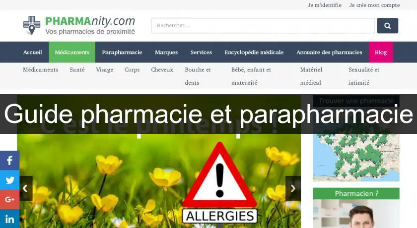 Guide pharmacie et parapharmacie