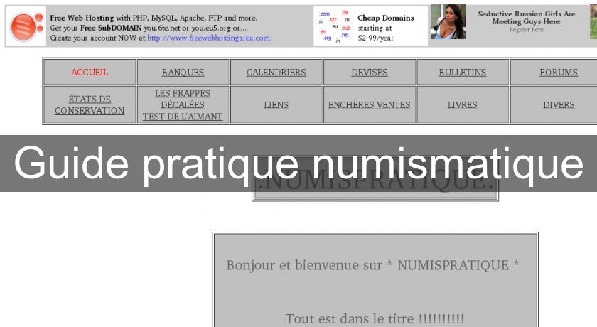 Guide pratique numismatique Guide pratique numismatique