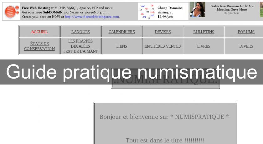 Guide pratique numismatique